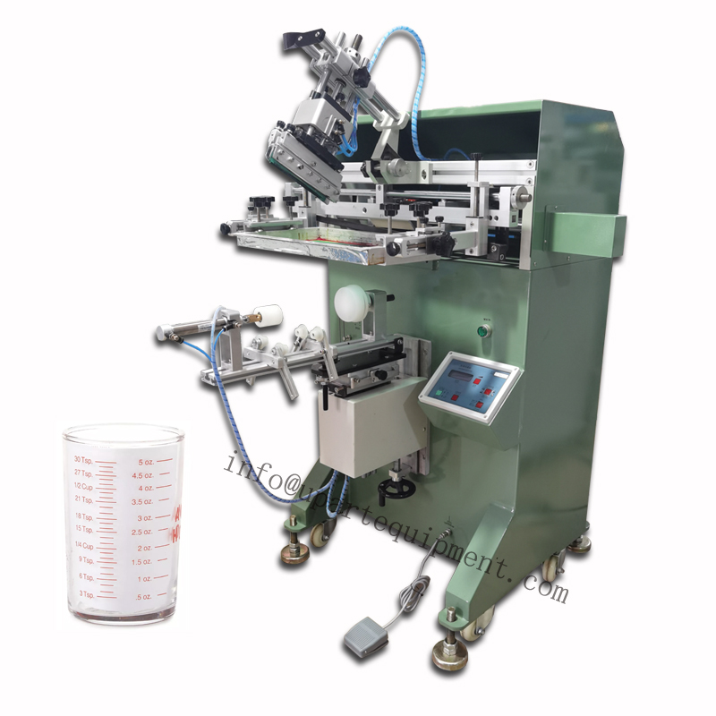 Commercial Glass Printing - 測定用ガラス花瓶円筒シルクスクリーン印刷機丸型スクリーン印刷機サプライヤー