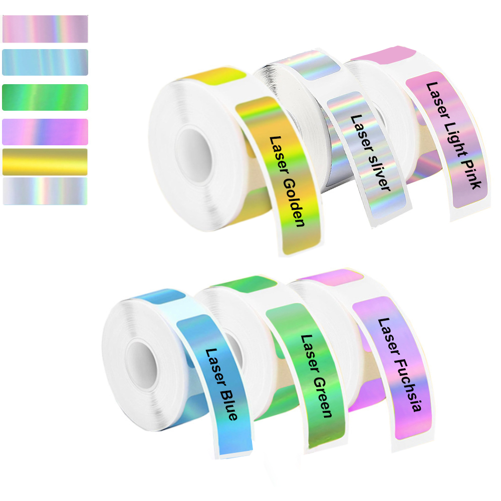 Heat Transfer Vinyl Roll - 2 ロール 12*40 ミリメートルホログラフィックラベルステッカー Marklife P15