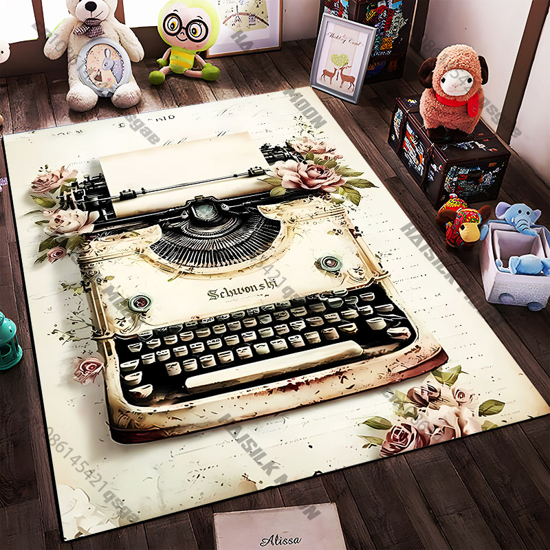 21サイズのヴィンテージタイプライターと花柄のプリントエリア - Commercial Printing And Design のレビューと価格