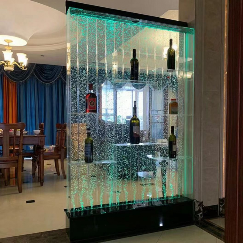 カスタムメイド屋内商業用仕切りワインディスプレイスタンド壁面 - Commercial Glass Printing のレビューと価格