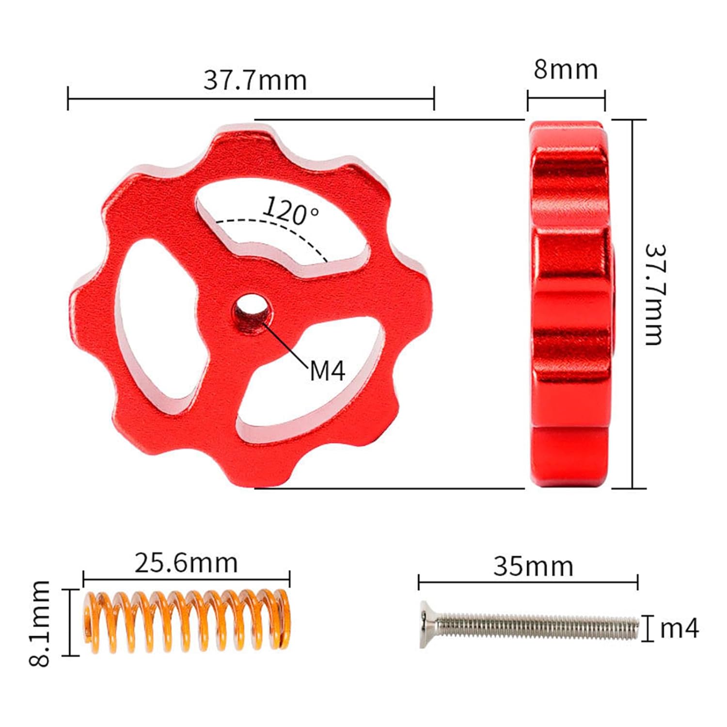 Crealityメタルレベリングナット、ハンドツイストナット - Creality Printer Ender 3 のレビューと価格