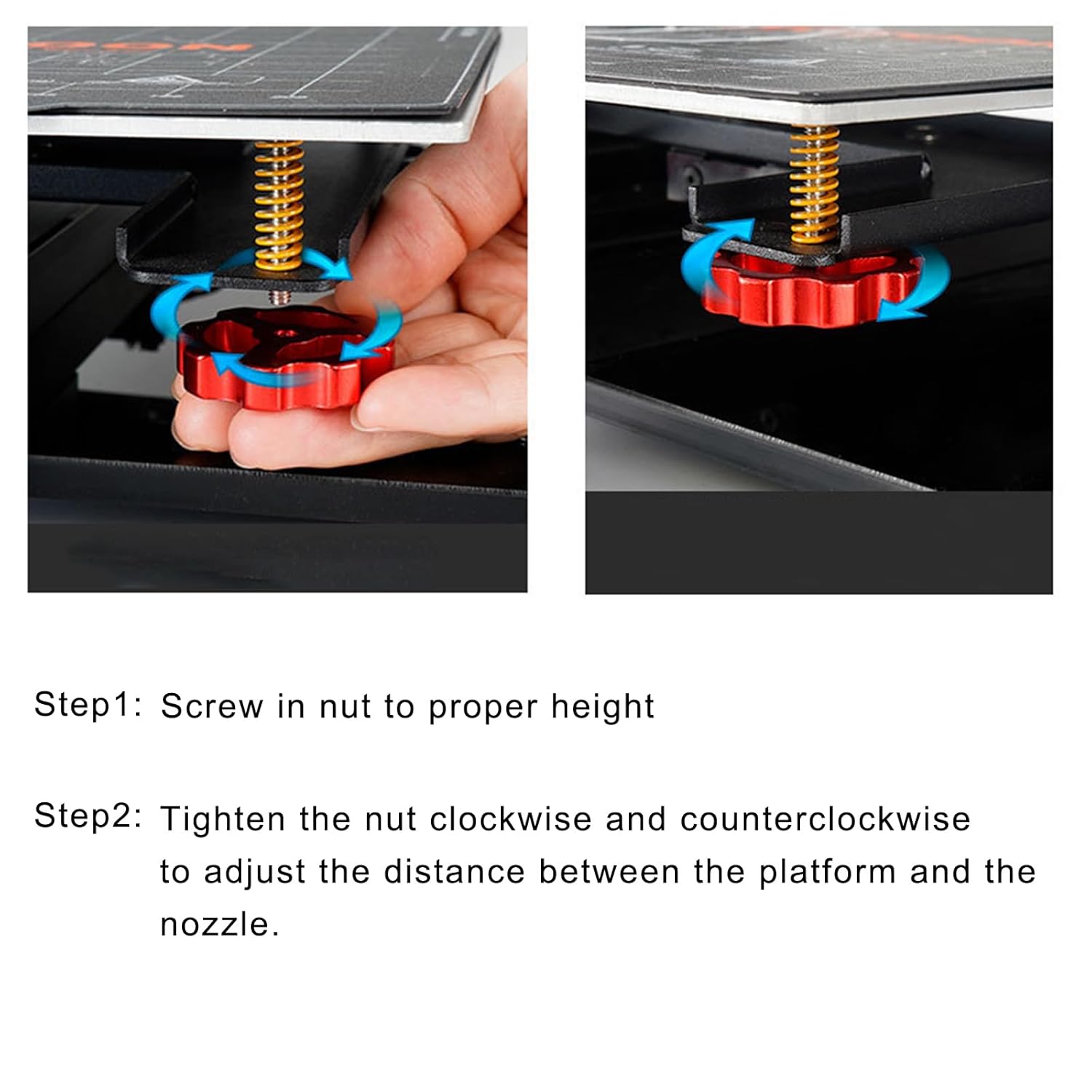 Crealityメタルレベリングナット、ハンドツイストナット - Creality Printer Ender 3 のレビューと価格