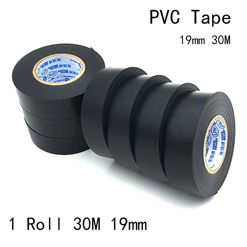 1pc 19MMX30M 黒電気テープ防水高粘度 PVC 電 - Heat Transfer Vinyl Roll のレビューと価格