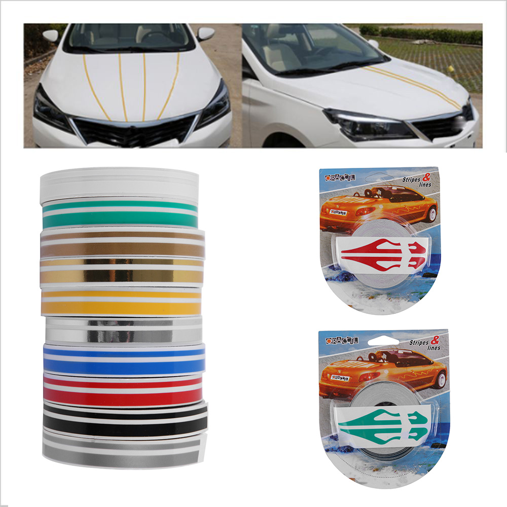 1 ロール多色ストライプピンストライプスチームライン二重ライ - Heat Transfer Vinyl Roll のレビューと価格