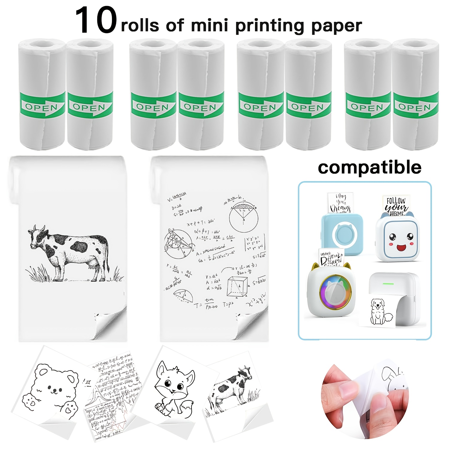 5-10-20 ミニ印刷用紙、感熱ステッカー用紙、粘着式、ミ - Heat Transfer Vinyl Roll のレビューと価格