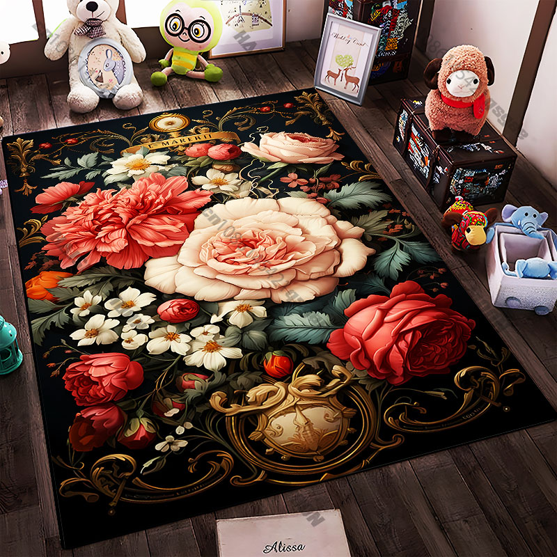 21サイズ展開、エレガントな花柄デザインに金色のアクセントを - Commercial Printing And Design のレビューと価格